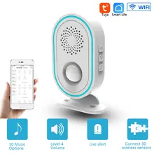 Système d'alarme de sécurité domestique sans fil Tuya Smart Home, sonnette de bienvenue, fréquence 433MHz, mémoire de mise hors tension, Installation facile