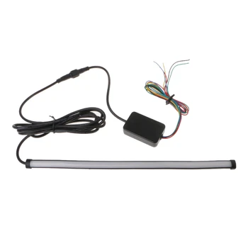 

12" 5 mode Car Flexible Switchback LED Knight Rider Strip Light For Headlight Sequential Flasher DRL 1/2 LED Strip Car Lights