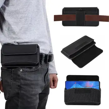 

Fashion retro men's waist bag Oxford cloth bag portable mobile phone waist bag holster repair tool high quality men's bag