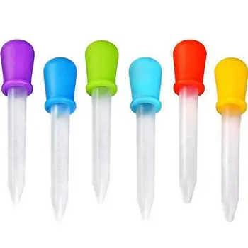 

10PCS Baby Dropper Medicine Feeder Child Medicine Device Silicone Pipette Liquid Food Dropper Infant Utensils 5ML