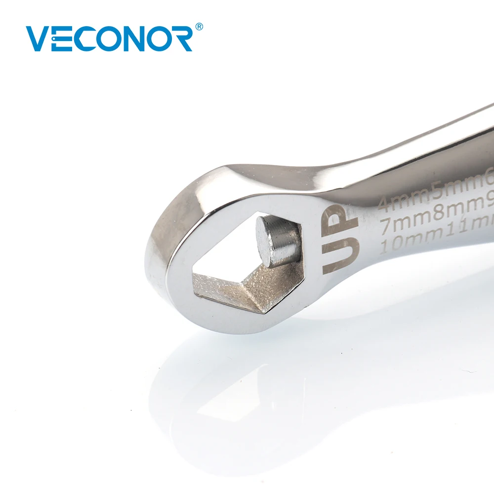 Vkonor 8 дюймов Универсальный Регулируемый комбинированный гаечный ключ 4~ 9 мм, 12~ 19 мм