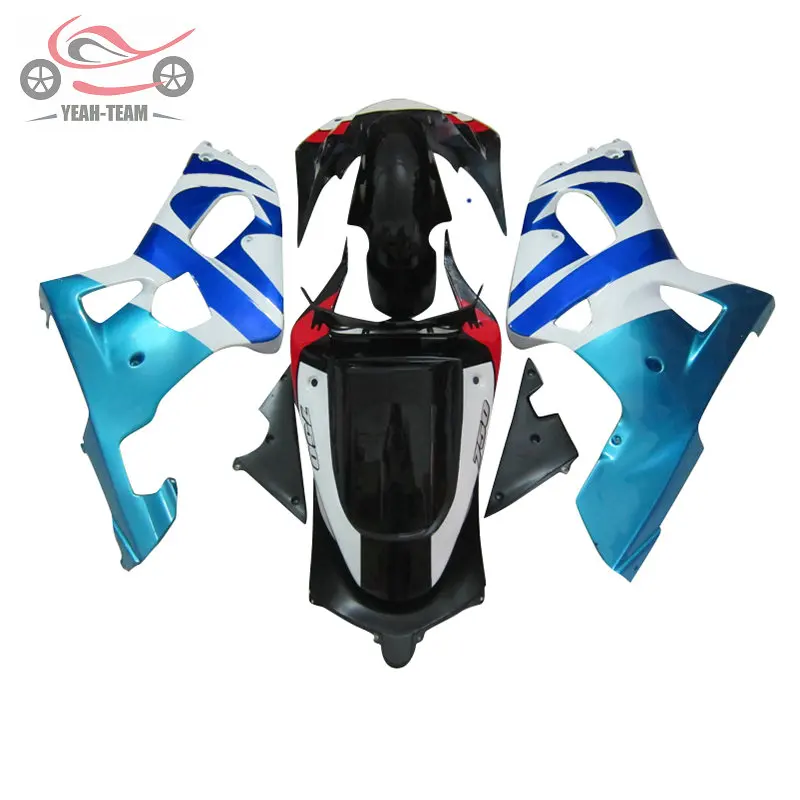 Пользовательские китайский обтекатель комплект для Suzuki K1 2001 2002 2003 GSXR600 ввиде горшка 01-03 GSXR750 GSXR 600 750 мотоцикл синие белые обтекатели комплект