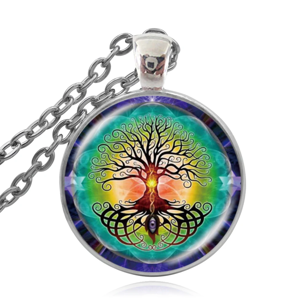 KARAIRIS Fashion Circle Celtic Подвеска из дерева жизни ожерелье чокер эффектное для женщин и