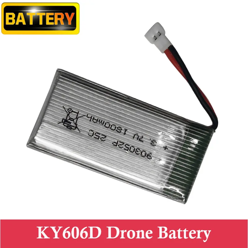 

For KY606D Drone Battery 3.7v 1800mAh 20 minutes Flight Time Lithium Battery RC Quadcopter Spare Battery