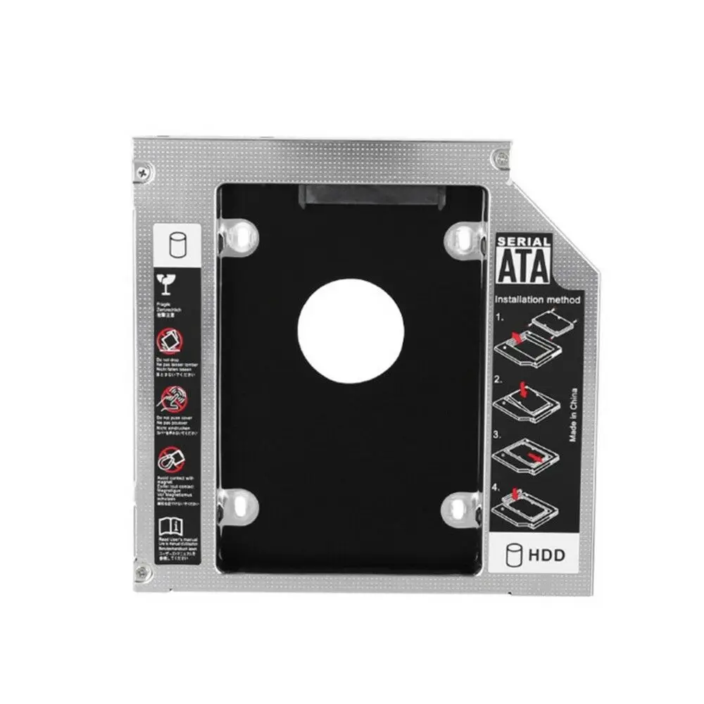 GAOHOU CD/DVD 2nd HDD SSD Caddy 9,5 мм SATA для SATA отсек адаптера жесткого диска для ноутбука гибкий для хранения Макс данных CE1049