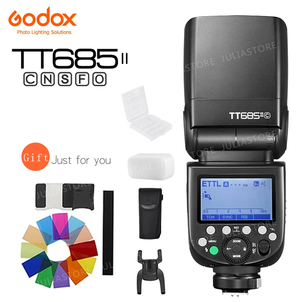 TT685IIN for Nikon Godox TT685IIN 1/8000s HSS GN Speedlite Flash TTL TCM efficient Conversion Function Built-in Godox 2,4G X System Receiver