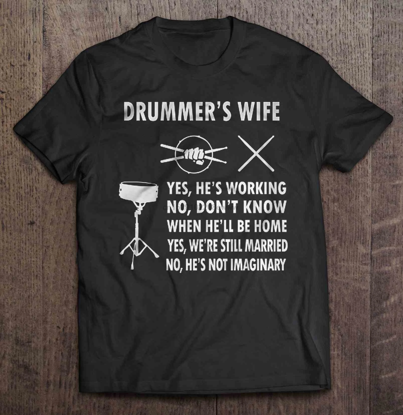 Drummer wife t shirt Clearance