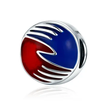 

Red and blue hands Diy accessories spacer beads natural stone for jewelry making Fit charms pandora bracelet silver 925 original