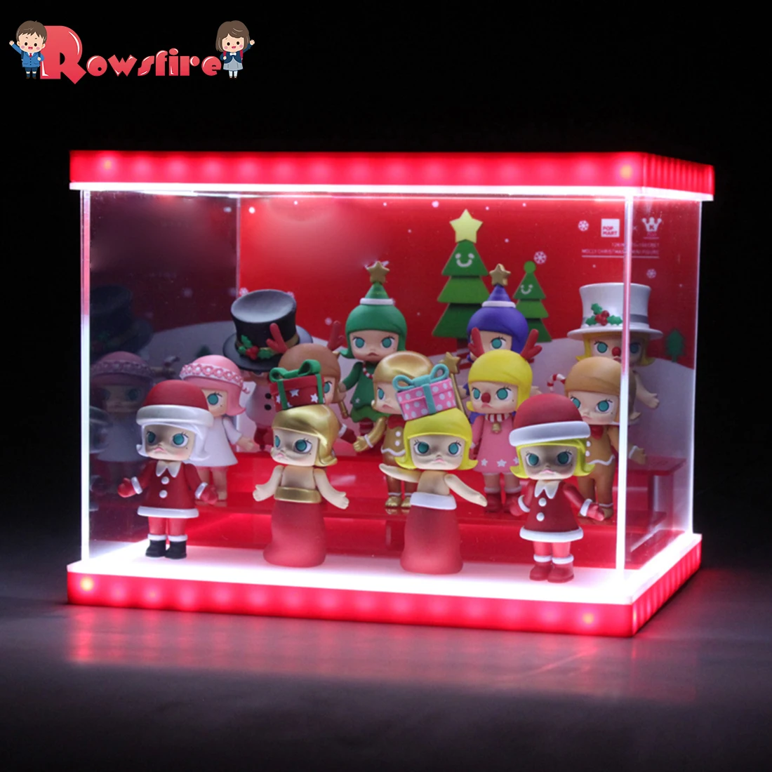 

Acrylic Display Case Countertop Box Stand Dustproof Protection Showcase for Action Figures Toys Collectibles