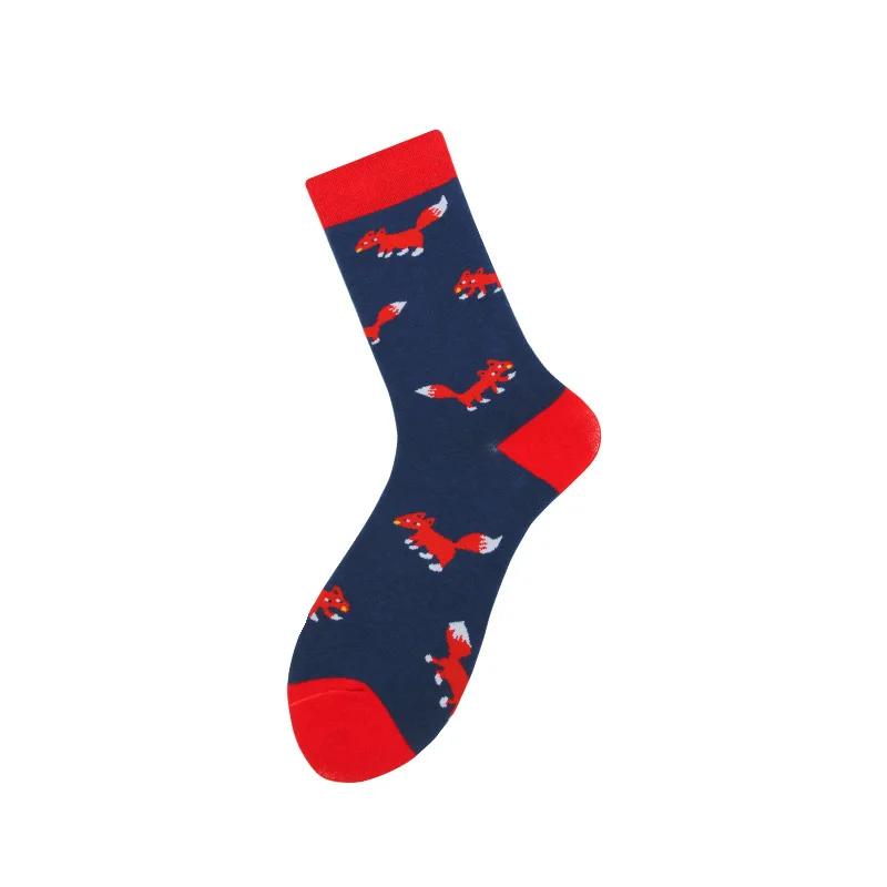 Креативные высококачественные модные носки в стиле Харадзюку каваи счастливые женские забавные носки с животным принтом, с рисунком еды милые носки - Цвет: 10