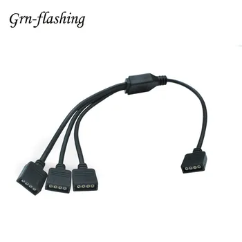 

1 To 1 2 3 4 5 Splitter 4 Pin RGB Connector Power Cable 5V 4-pin Female Wire for 2835 5050 RGB Led strip TV backlight Tape Light