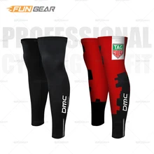 Велосипедные ножные рукава дышащий цикл гетры спортивные Леггинсы Поддержка УФ-защита манжеты на нескользящей подошве на молнии полиэстер быстросохнущая