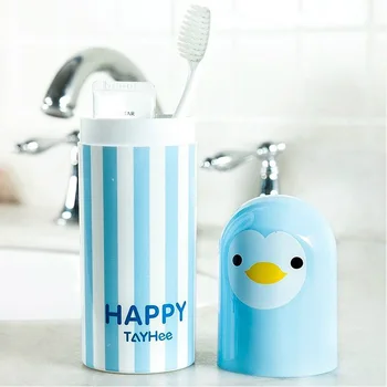 

Travel Wash Cup Portable Toothbrush Box Bathroom Household Wash Set Creative Cartoon Mouth Cup Toothbrush Cup