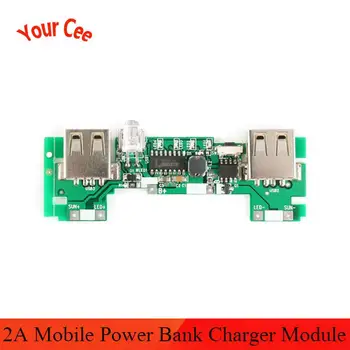 

5pcs USB 5V 2A Mobile Power Bank Charger Module Lithium Li-ion 18650 Battery Charging Board LED Indicator New Version