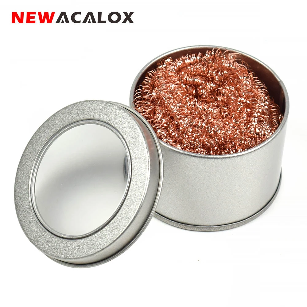 Newacalox Electric Soldering Iron Tip Cleaner Cleanning Steel Wire With
