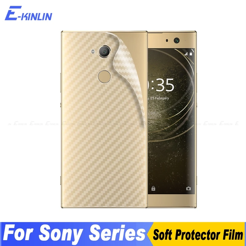 5 шт. 3D задняя крышка из углеродного волокна защитная пленка для Sony Xperia XA2 XA1 Ultra Plus