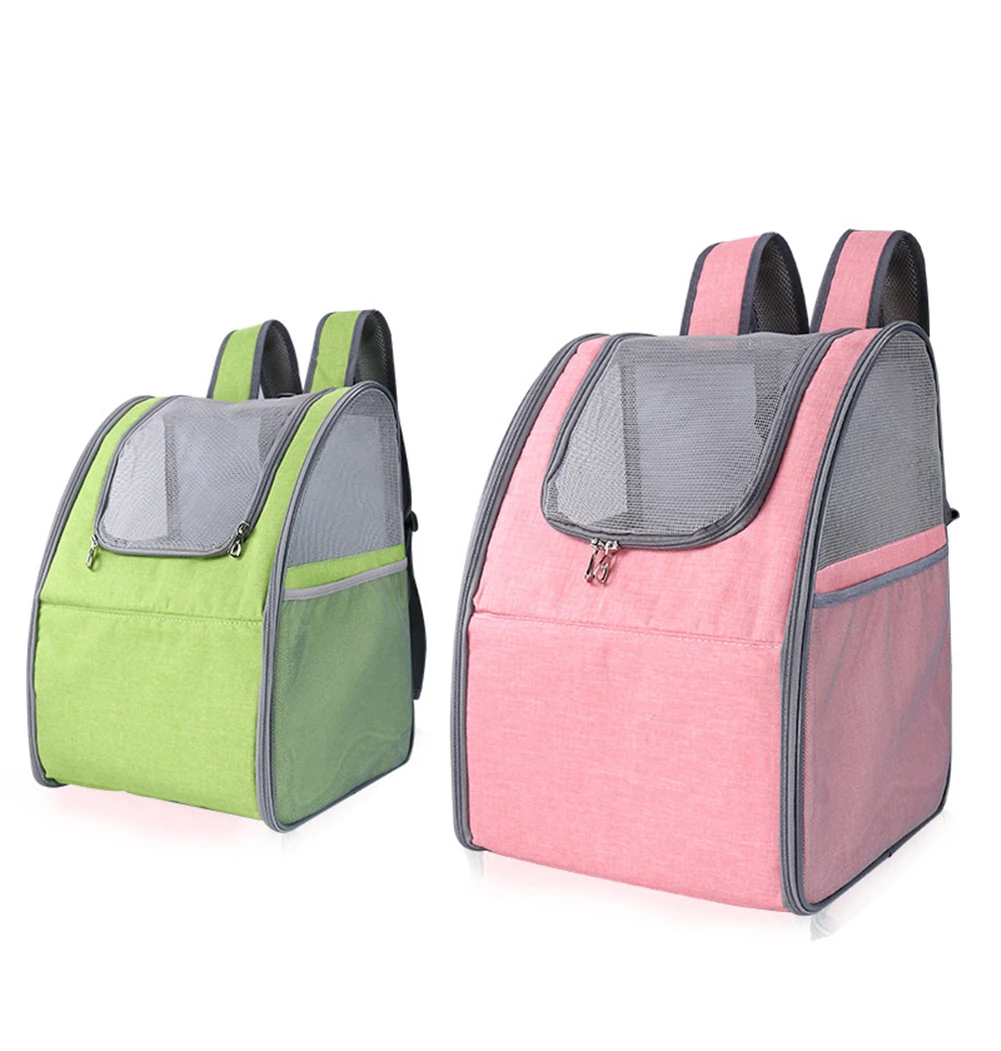 

Foldable Pet Carrier Backpack Breathable Mesh Cat Dog Carrying Bag Puppy Outdoor Travel Padded Durable Double Shoulder Bags
