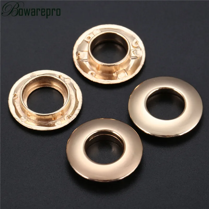 Bowarepro металлическое кольцо с о-образными пряжками ушко застежки с винтами для висячих сумок ремень собачья цепь застежка аксессуары кожа ремесло 2 комплекта - Цвет: Gold