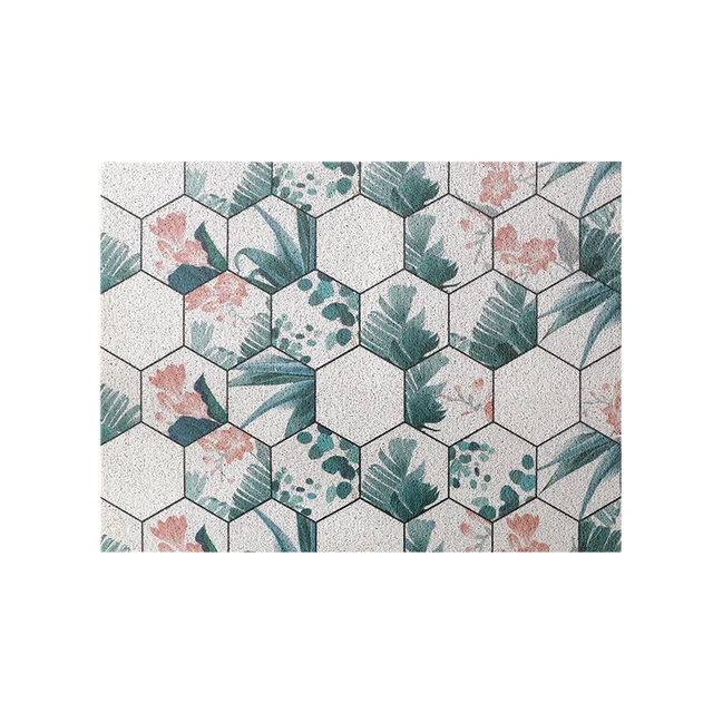 Door Mat Carpet Hallway Bedroom Living Room Balcony Porch Entrance Doormat Dust Removal Waterproof Non-slip Silk Loop Mat Carpet C