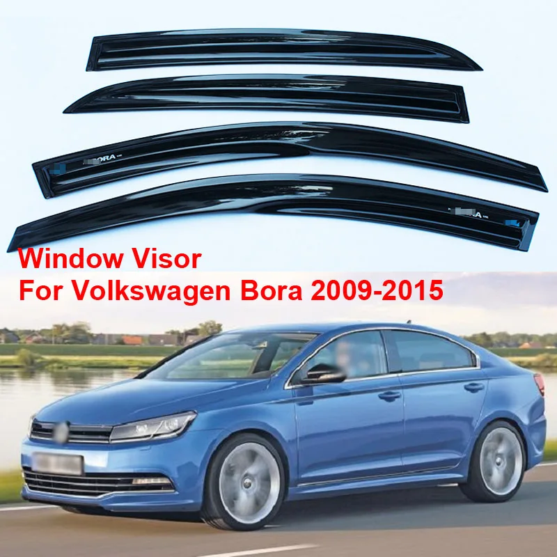 

4pcs Deflector-Cover Window Visor Shade Vent Wind Rain Deflector Guards For Volkswagen bora 2009-2015