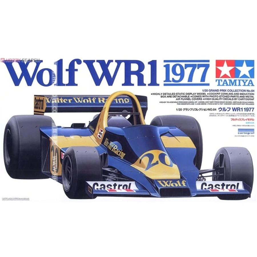 Tamiya 20064 Сборная модель игрушки 1/20 масштаб волк WR1 1977 Сборная модель автомобиля наборы игрушек для детей и взрослых