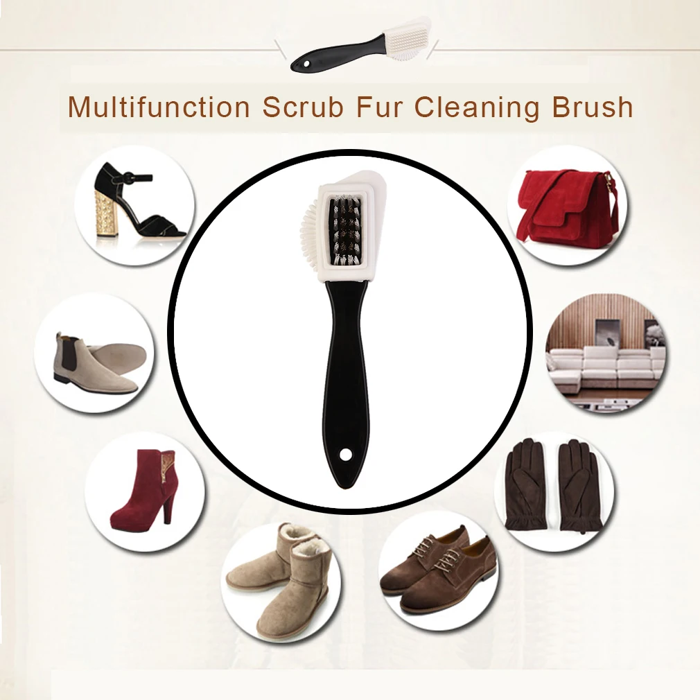 Multifunctional Scrub Fur Shoes Cleaning Brush Portable Size Snow Boots Suede Shoe Brush Cleaning Tools