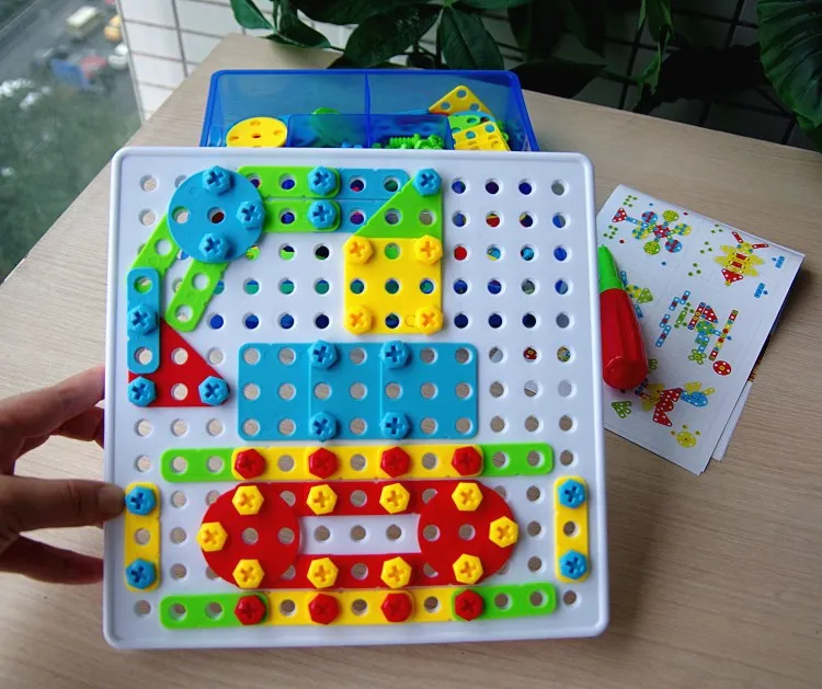 Игрушка с винтом, обучающие игрушки для детей 3-4-5-6 лет, подходящие по форме собранные игрушки для девочек и мальчиков, подарок для малышей
