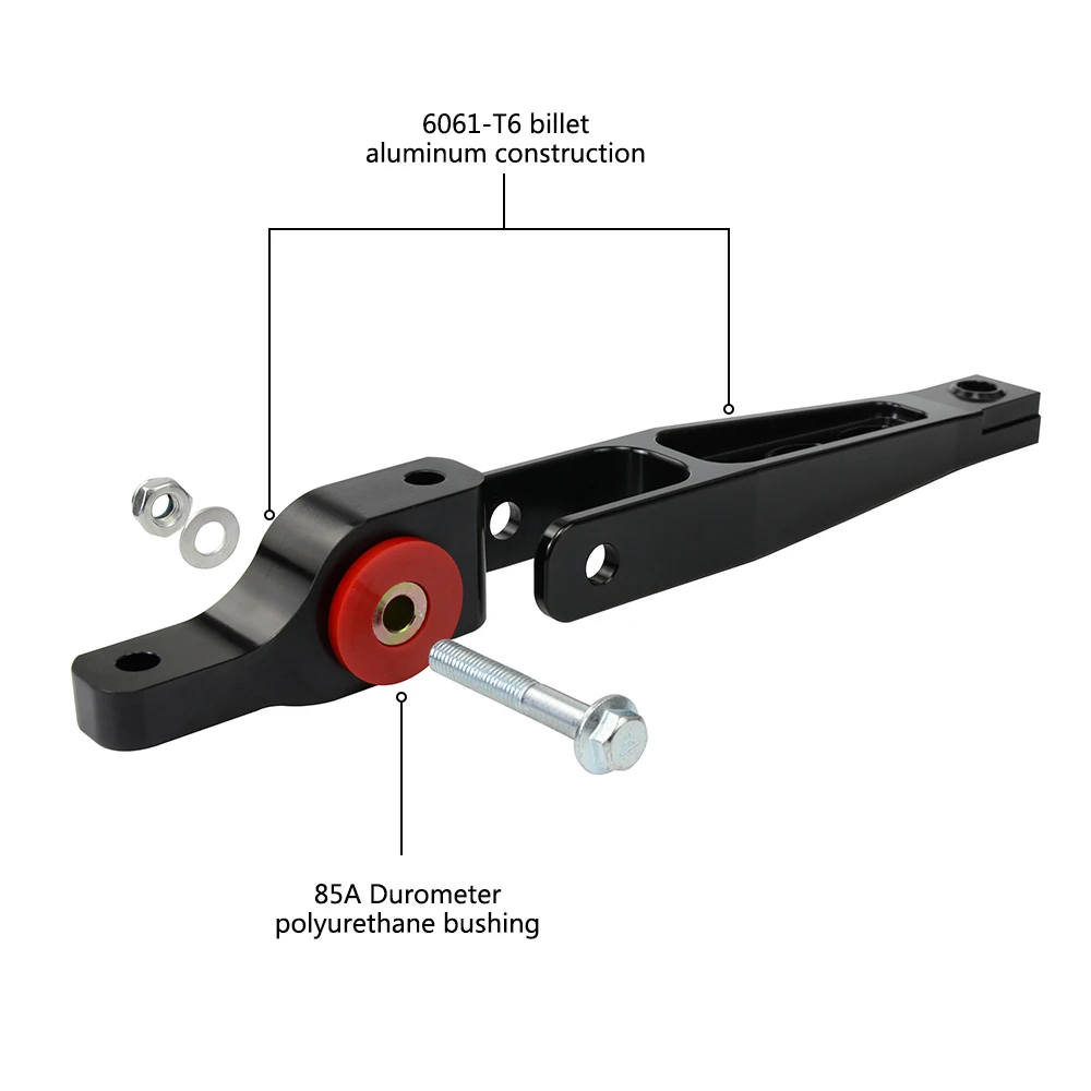 VR-Spherical Pendulum Mount + Billet MQB Dogbone Mount Insert For 15+ VW Mk7 Golf R GTI 5Q0198037C TSB05+BMI02