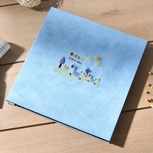 Мультфильм романтическая пара фотоальбомы памятные Детские записи роста Diy ручной работы скрапбук семейный альбом самоклеющиеся фотокниги