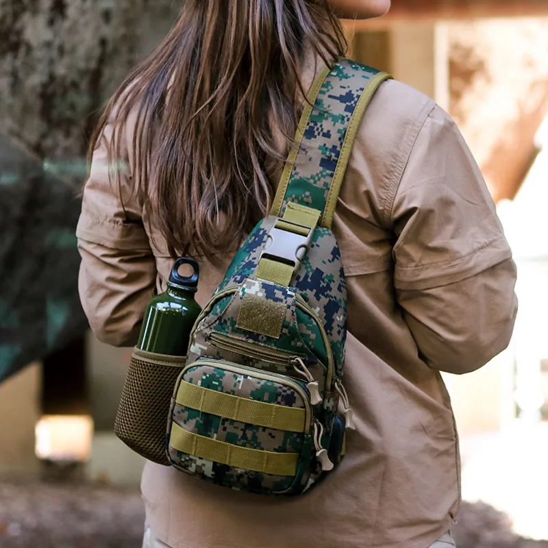600D уличная водонепроницаемая военная тактическая сумка через плечо USB армейская походная сумка рюкзак для путешествий походные сумки - Цвет: Digital jungle