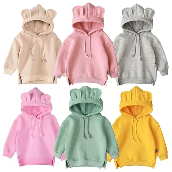 

NEW Children Clothing For Girls Autumn Hoodies & Sweatshirts Kids NewBorn Baby Clothes 12M-6Y candy color winter outwear tops