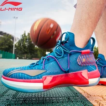 Li-Ning/Мужская Профессиональная баскетбольная обувь премиум-класса с подушкой, светильник, кроссовки с подкладкой из пены, спортивная обувь ABAP071 XYL294