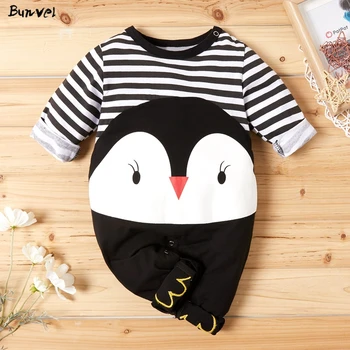 

bunvel Infant Baby Girl Boy Clothing Cute Cartoon Penguin One Piece Newborn Baby Girls Boys Clothes Rompers Jumpsuit Costume