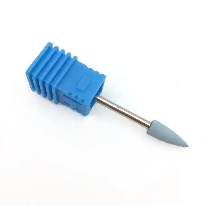 1 шт. резиновый кремниевый сверло для ногтей с цилиндрической головкой, буфет для ногтей, аппарат для маникюра, аксессуары для дизайна ногтей, пилки для ногтей, инструменты для лака - Цвет: 151-Blue