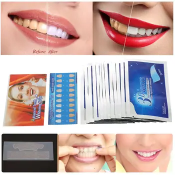 

Gel Teeth Whitening Strips Oral Hygiene Care Double Elastic Teeth Strips Whitening Dental Bleaching Tools