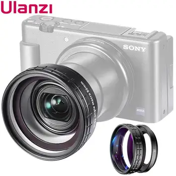 

Mounchain Ulanzi WL-1 ZV1 10X HD Macro Lens 18MM Wide Angle Lens Camera Lens for Sony ZV-1 Camera Accessories Camera Lens