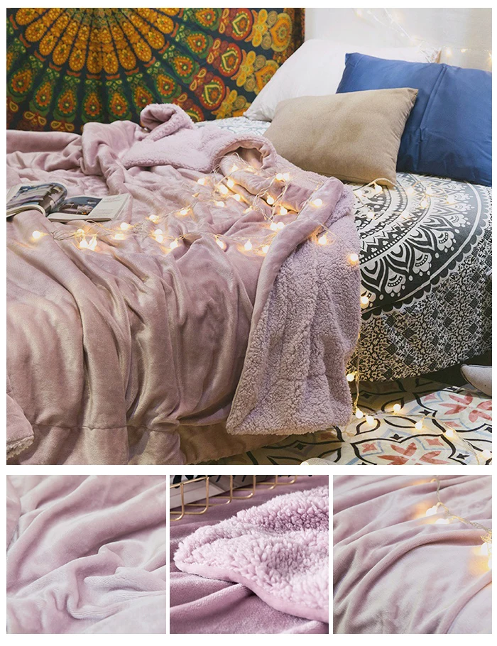 CANIRICA шерпа одеяло Покрывало мягкое пледы одеяло на диван кровать теплое зимнее украшение флис Мантас Де Кама домашний декор
