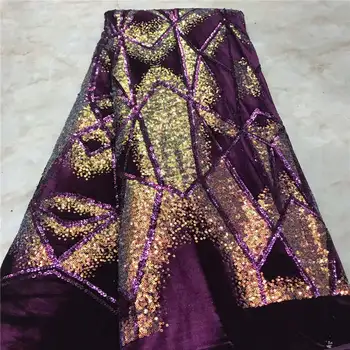 

3D Lace Fabric 2019 High Quality African French Swiss Lace Fabric With 3D Flower,sequins pink For Nigerian Wedding Dress