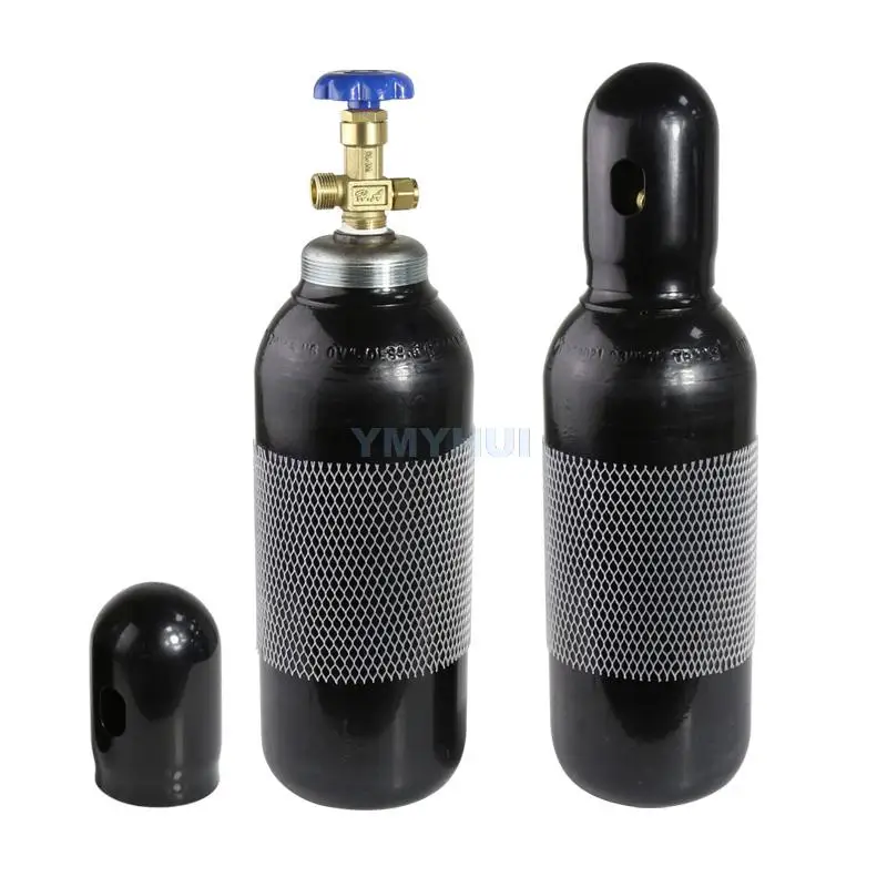 Nitrogen Cylinder for Excavator Breaker Gun Head 4L 8L Inflatable Steel Cylinder Nitrogen Meter High Quality Valve