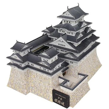 

DIY 3D Japan Himeji Traditional Castle Craft Paper Model Architectural Assemble Hand Work Puzzle Game DIY Kids Toy