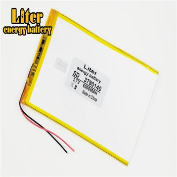 

li-po large capacity 9inch 10.1inch 3.7 V tablet battery 6000 mah tablet universal rechargeable lithium batteries 3790140