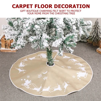 

Christmas Tree Skirt Floor Mat Cover Tree Base Tree Apron Tree Foot Cover Festival Props Decoration