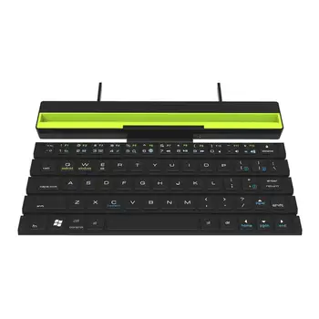

Portable Roll Folding Keyboard Wireless 64 Keys Reel Mini Foldable Keyboard for Tablet Laptop Smartphone