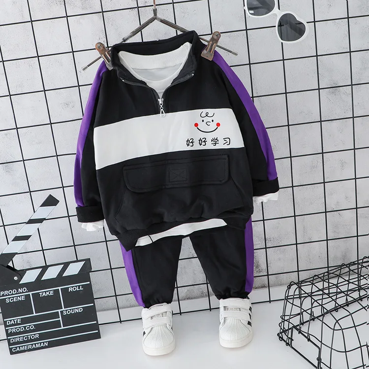 Коллекция 2019 года, ограниченная по времени Одежда для новорожденных roupa infantil, спортивный костюм для мальчиков и девочек осеннее цветное