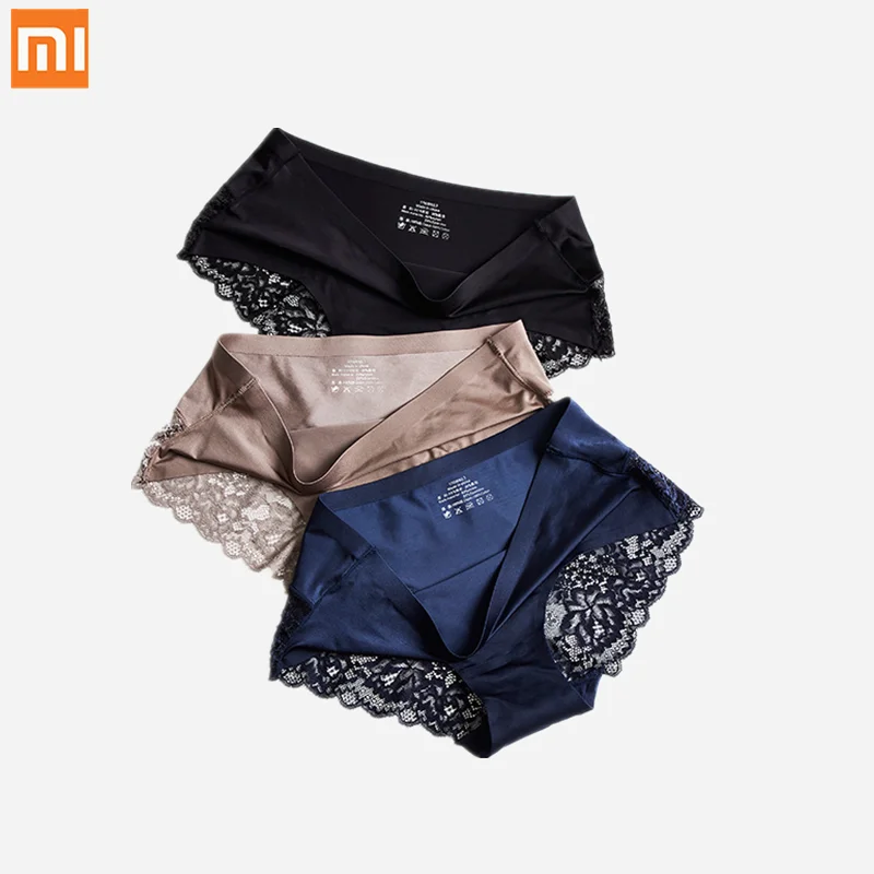 3 шт. женские кружевные трусы XiaoMi mijia из вискозы 836 #|Смарт-гаджеты| |