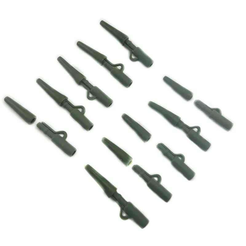 40 pcs / set Carp Fishing Accessories Heavy Duty Lead Silica Clip Fixed Gel Final Carp Fishing Line Fishing Equipment New