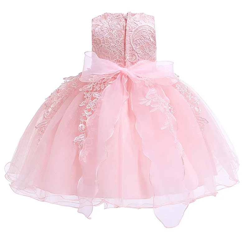 batismo de verão aniversários vestido para vestidos infantil batismo roupas grande arco baptismo princesa tutu vestido