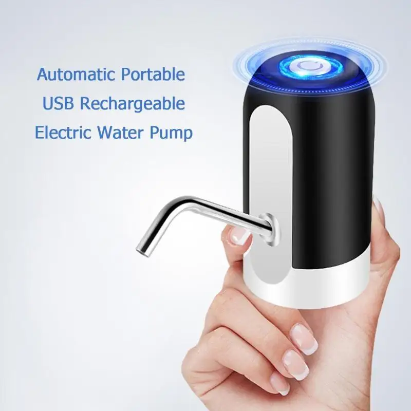 4 Вт Автоматический Портативный USB Перезаряжаемый Электрический водяной насос диспенсер питьевой бутылки путешествия открытый Электрический напиток поглощающий