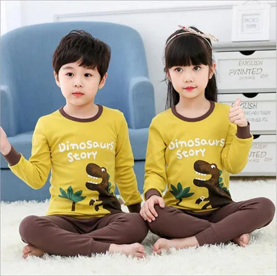 as the picture Новые пижамы для мальчиков детская одежда для сна детские пижамы комплекты пижамы для мальчиков и девочек с героями мультфильмов пижамы хлопковая одежда для сна детская одежда - Цвет: as the picture