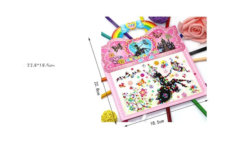 1  Acrylic Creative Stickers Women Fashion Jewelry Mobile Phone Shell Drill Diy Stickers DIY Handbook Diary Pearl Crystal Sticker